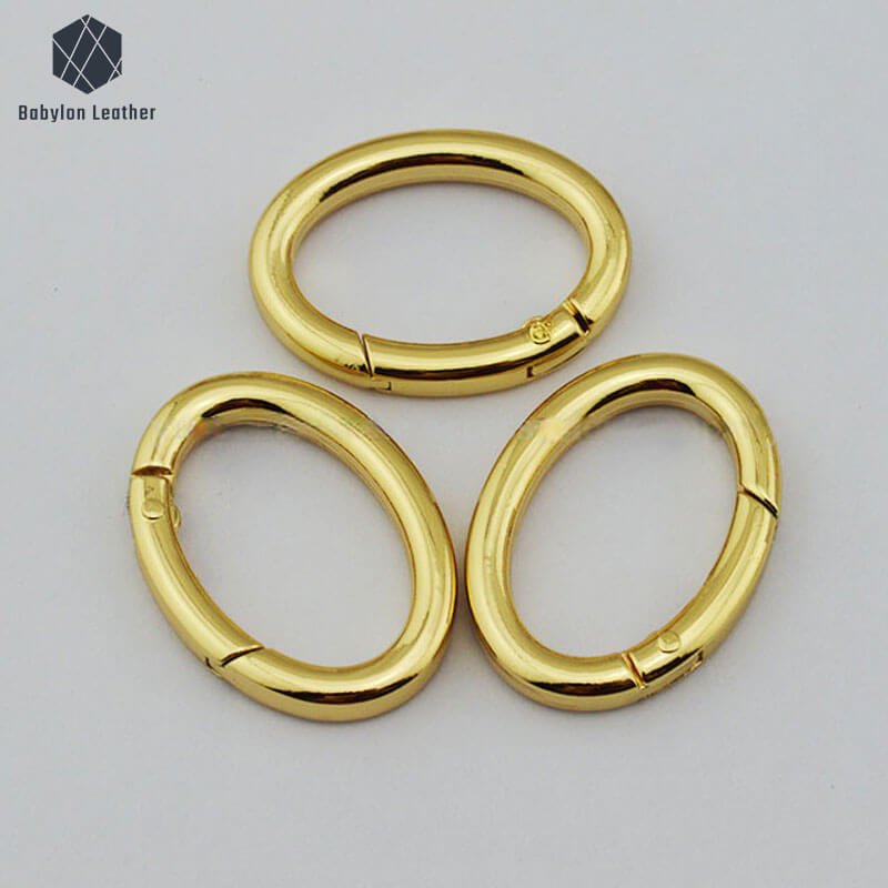 Oval Shoulder Strap Adjuster Spring Gate O Ring(2 PACK) - Babylon LeatherBabylon LeatherSGOR-008