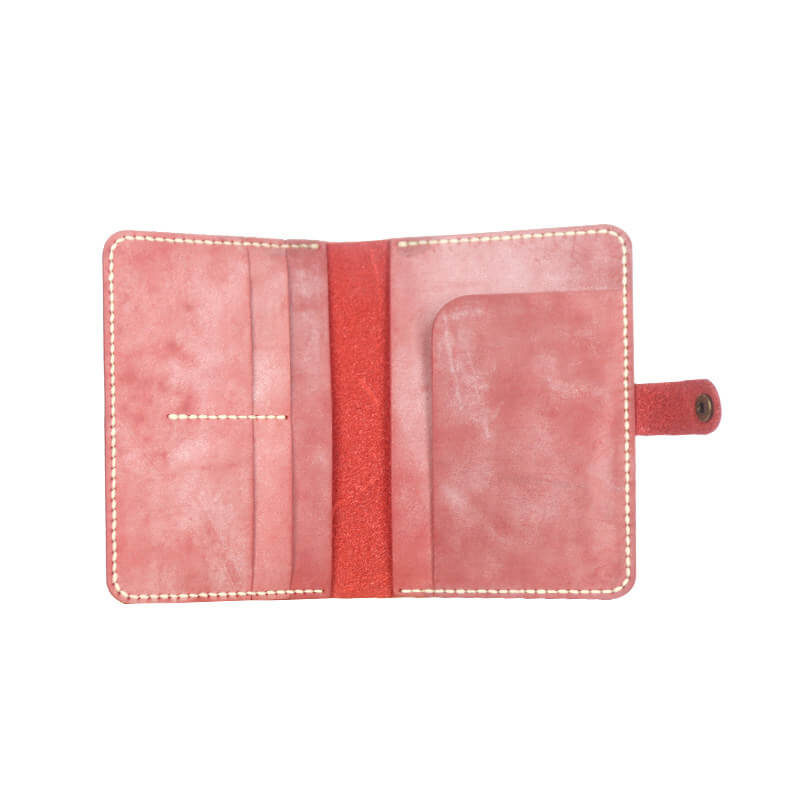 Passport Holder Ticket Case Fog Wax Leather DIY Kit – Babylon Leather - Babylon LeatherBabylon LeatherCY69-Pink