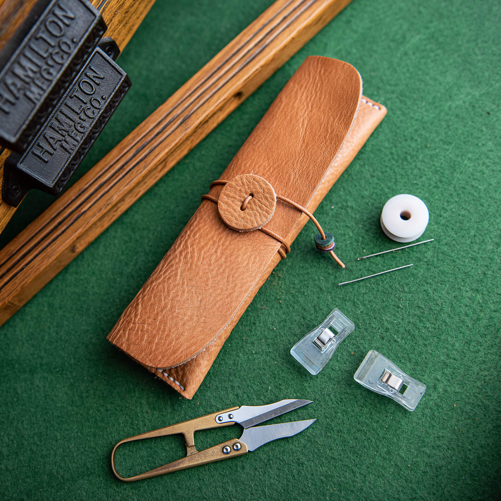 Pen Pouch Crazy Horse Leather DIY Kit – Babylon Leather - Babylon LeatherBabylon LeatherLZ44 - Original - Nanbu Veg Tanned Leather