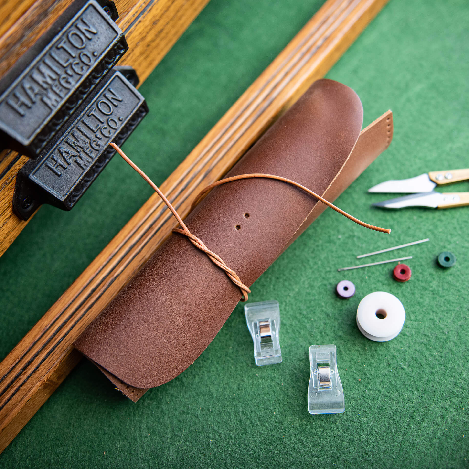 Pen Pouch Crazy Horse Leather DIY Kit – Babylon Leather - Babylon LeatherBabylon LeatherLZ44 - Russet - Crazy Horse Leather