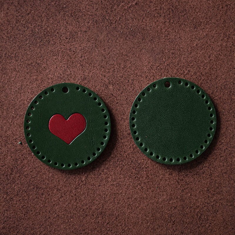 Personalized Christmas Gift DIY Leather Keychain – Babylon Leather - Babylon LeatherBabylon LeatherLZ74-Green 2-Veg Tanned Leather