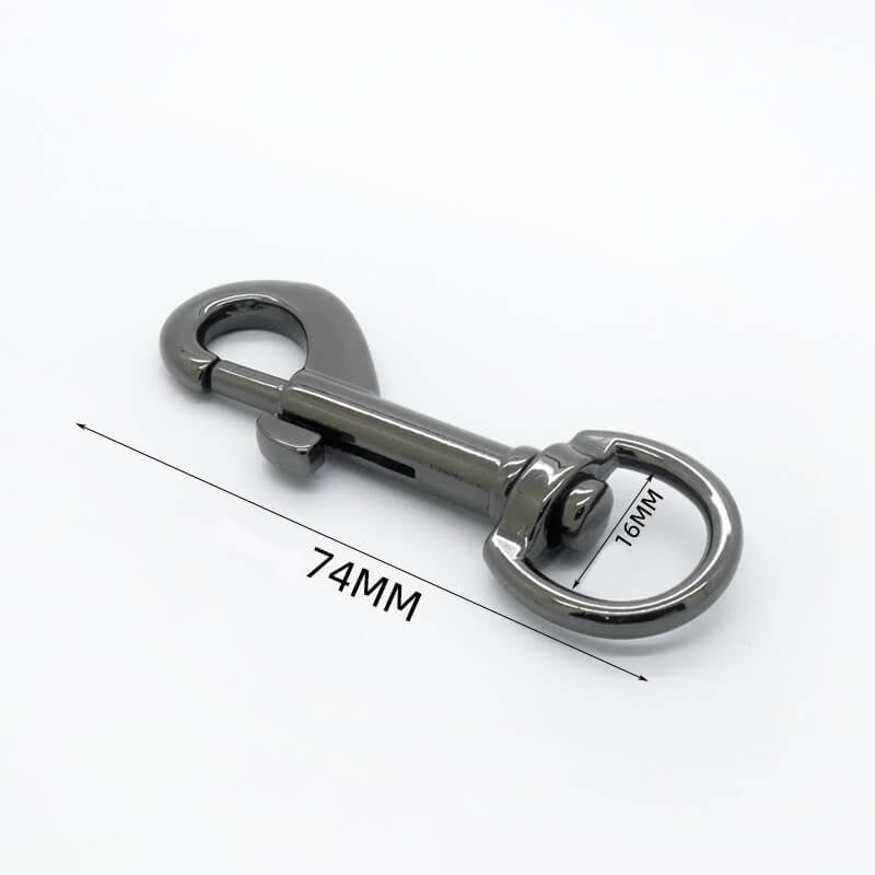 Pet Leash Swivel Snap Hook - Babylon Leather - Babylon LeatherBabylon LeatherJY09-Gunmetal-16mm