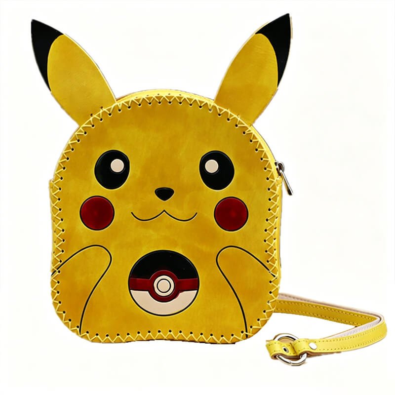 Pikachu Style Leather Crossbody Bag – Babylon Leather - Babylon LeatherBabylon LeatherLLZ107-Yellow