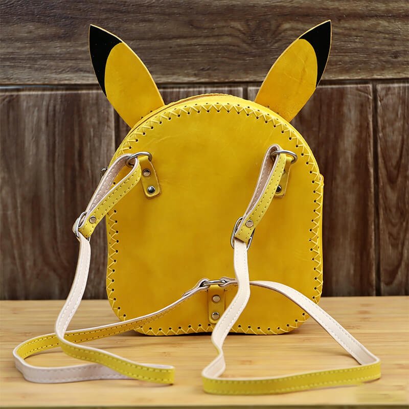 Pikachu Style Leather Crossbody Bag – Babylon Leather - Babylon LeatherBabylon LeatherLLZ107-Yellow