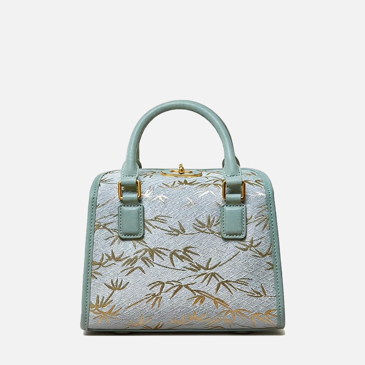 Poised Form Leather and Silk Handbag – Babylon Leather - Babylon LeatherBabylon LeatherTX170-Green 2