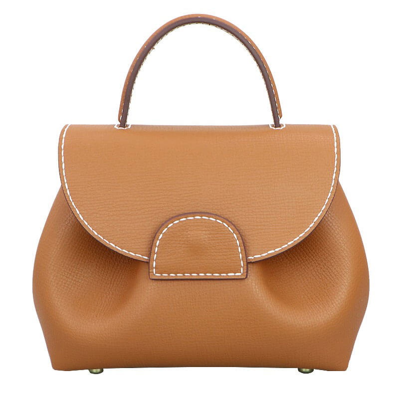 Polene Leather Handbag DIY Kit – Babylon Leather - Babylon LeatherBabylon LeatherSY55 - Large - Matching Color - Top Grain Leather - Caramel