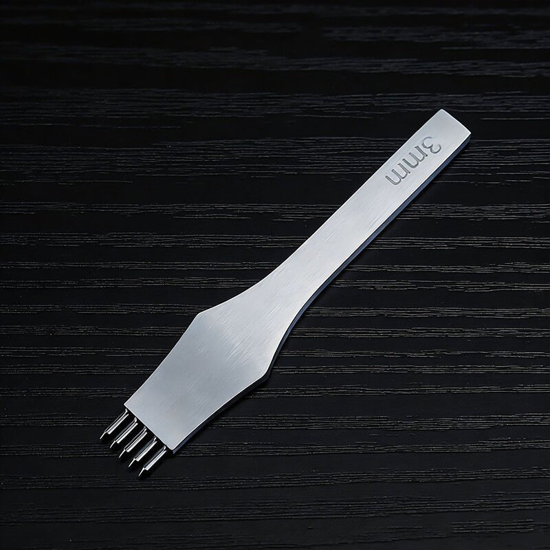 Premium D2 Steel Round Pricking Iron for Internal Seams – Babylon Leather - Babylon LeatherBabylon LeatherXH14-3mm-5 Prong
