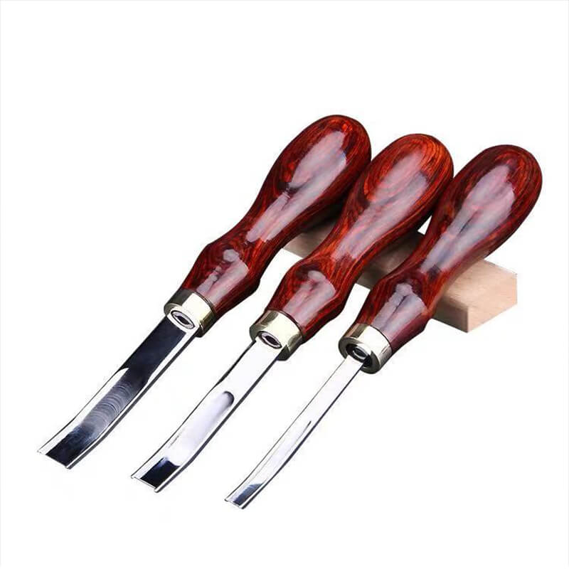 Premium Leather Skiver D2 Steel Rosewood Handle – Babylon Leather - Babylon LeatherBabylon LeatherXH29-4mm