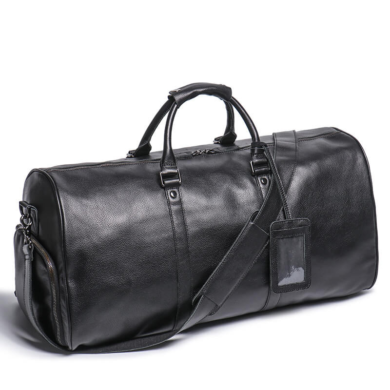 Premium Top - Grain Leather Weekender Duffel Bag – Babylon Leather - Babylon LeatherBabylon LeatherLJ110-Black