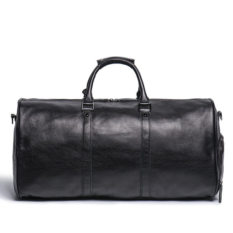 Premium Top - Grain Leather Weekender Duffel Bag – Babylon Leather - Babylon LeatherBabylon LeatherLJ110-Black