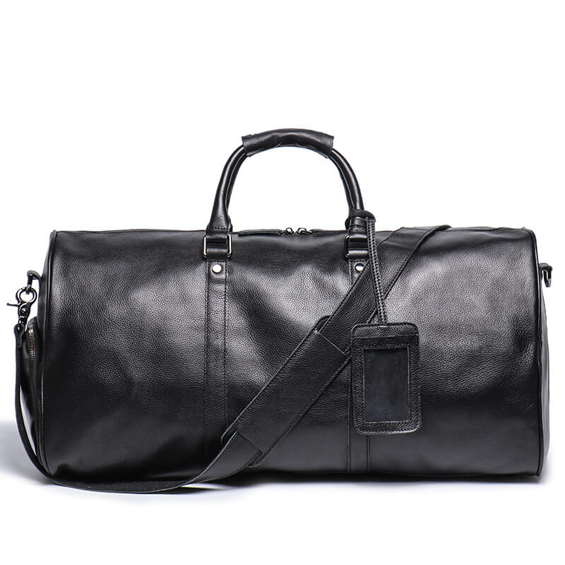 Premium Top - Grain Leather Weekender Duffel Bag – Babylon Leather - Babylon LeatherBabylon LeatherLJ110-Black