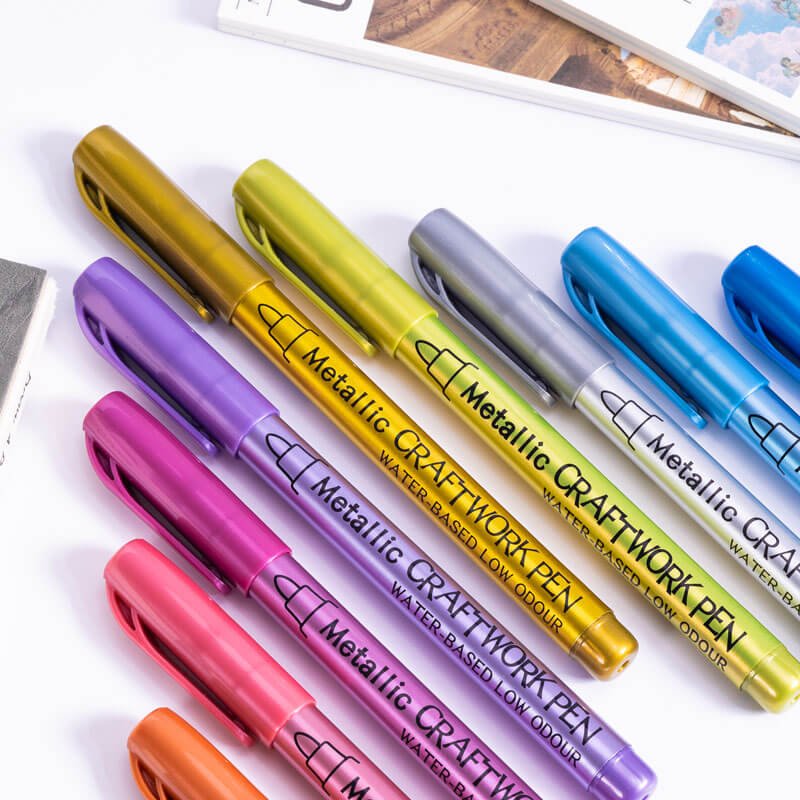 Quick-Drying Acrylic Paint Marker Pens – Babylon Leather - Babylon LeatherBabylon LeatherPP38-Gold-Hard Tip