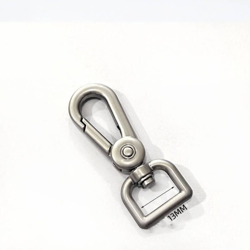 Rectangular Eye Swivel Snap Hook - Babylon Leather - Babylon LeatherBabylon LeatherJY01-Pearl Loop-13mm-Thick Rounded Square End