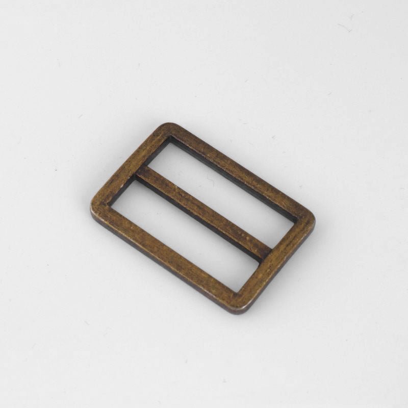 Rectangular Strap Slide Buckle - Babylon Leather - Babylon LeatherBabylon LeatherJY19-Antique Brass-31.6mm