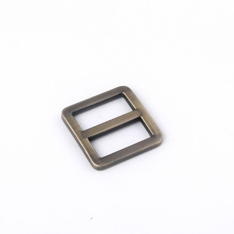 Rectangular Strap Slide Buckle - Babylon Leather - Babylon LeatherBabylon LeatherJY19-Brushed Antique Brass-19mm