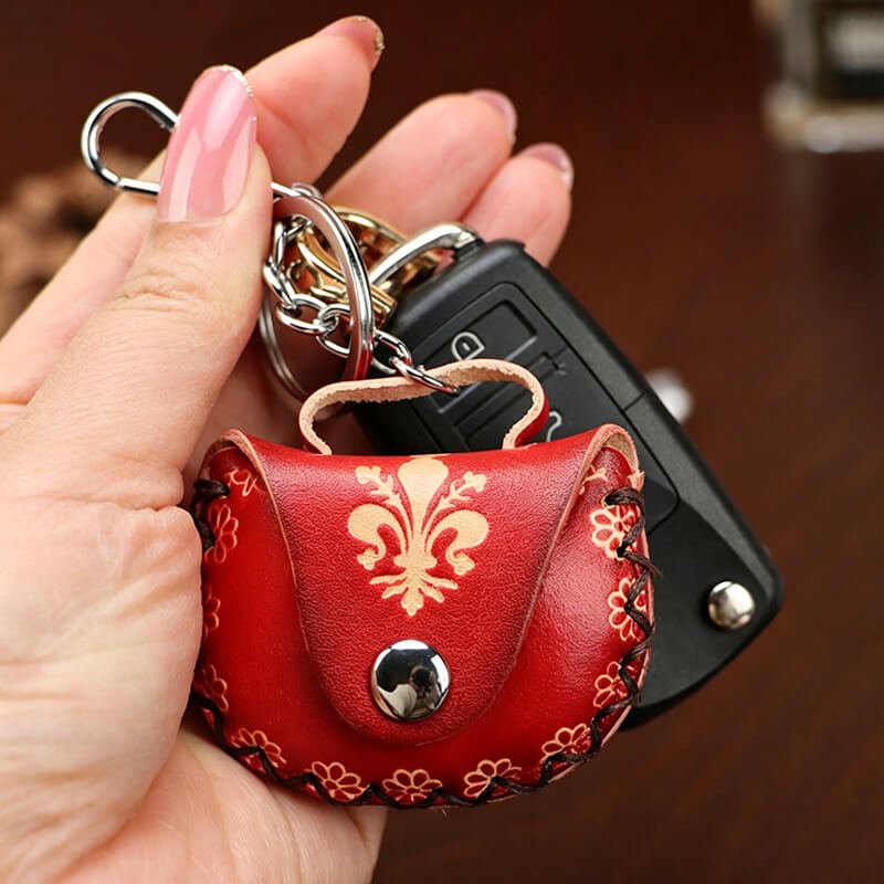 Red Mini Handbag Leather Bag Charm – Babylon Leather - Babylon LeatherBabylon LeatherLLZ74-Red