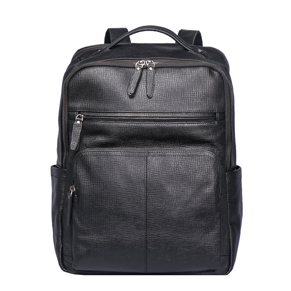Refined Top - Grain Leather Laptop Backpack – Babylon Leather - Babylon LeatherBabylon LeatherLJ116-Black