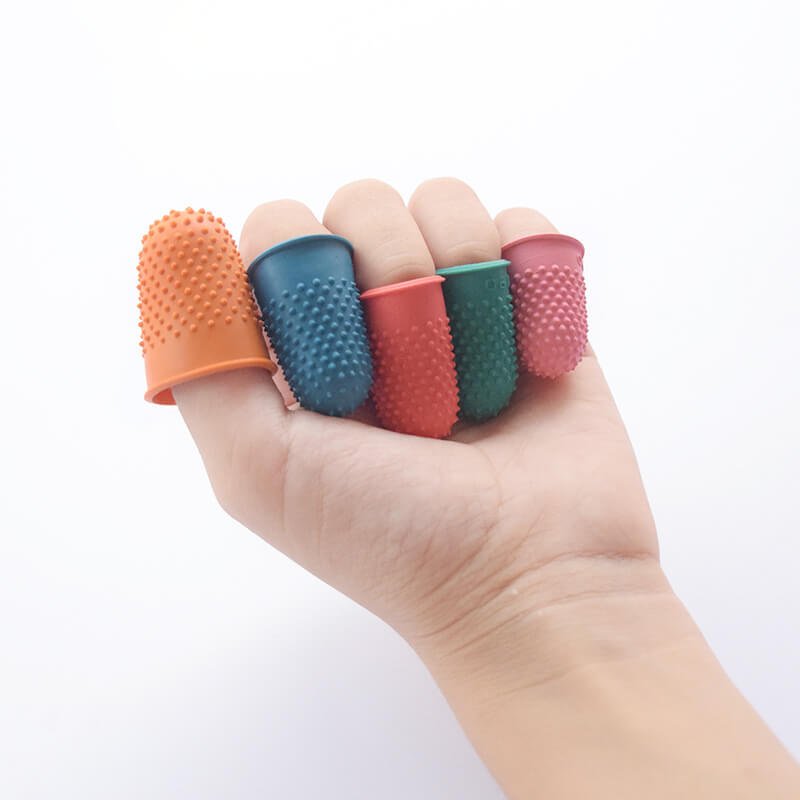 Reusable Rubber Finger Cots for Crafting and Sewing - Babylon Leather - Babylon LeatherBabylon LeatherPP31-Orange-XL