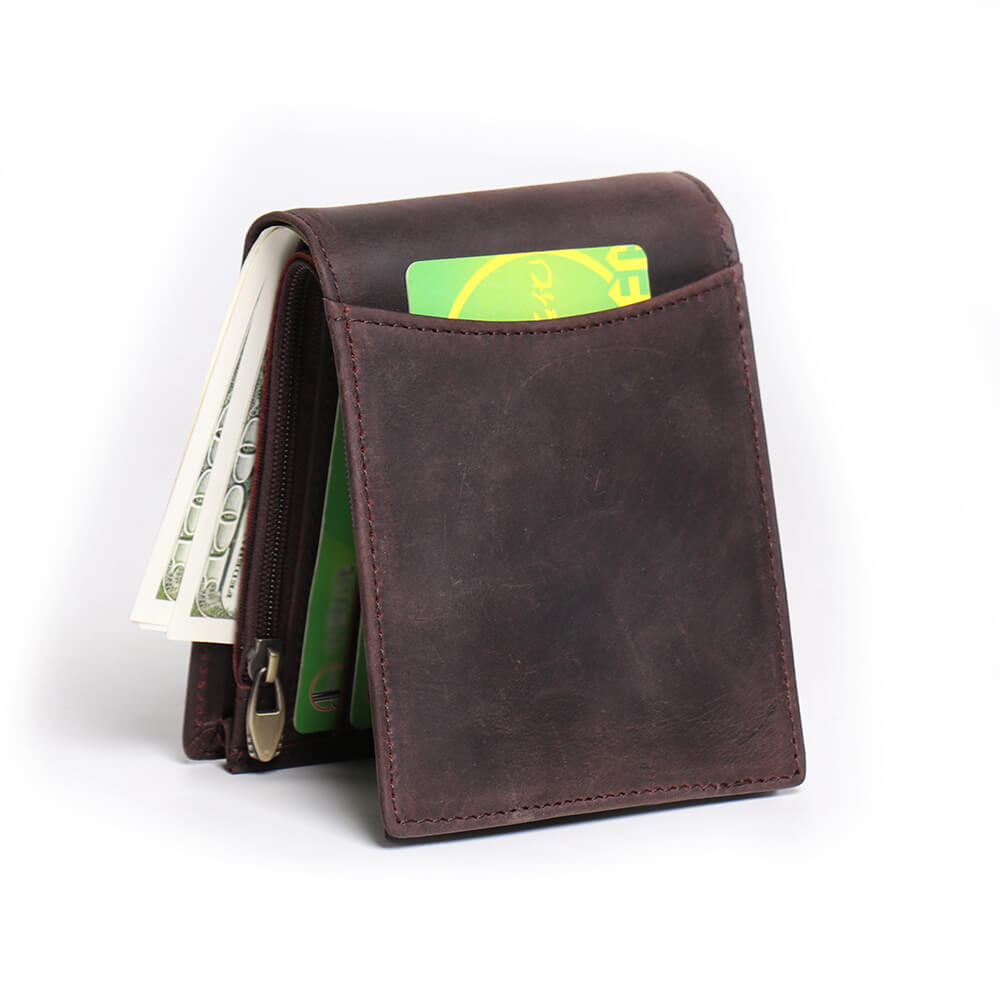 RFID - Blocking Multi - Slot Folding Leather Wallet – Babylon Leather - Babylon LeatherBabylon LeatherLJ125-Dark Brown