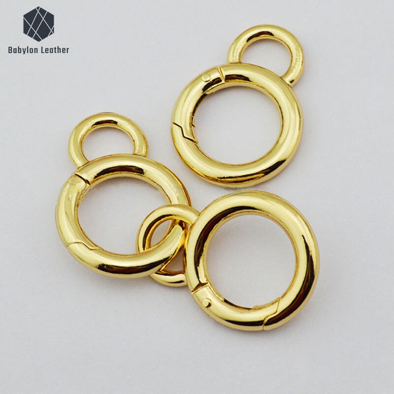 Round Ring Carabiner Spring Gate O Ring(2 PACK) - Babylon LeatherBabylon LeatherSGOR-007