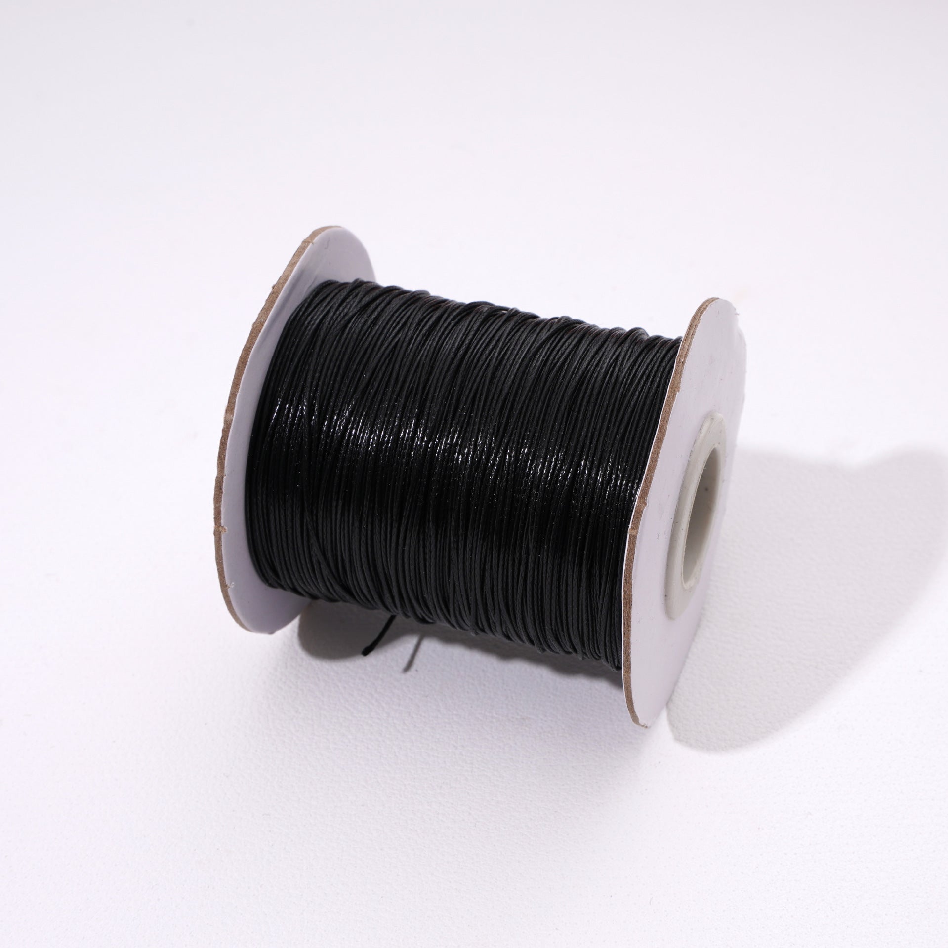 Round Waxed Cord for Leather Braiding and Bag Charm Making - Babylon Leather - Babylon LeatherBabylon LeatherPP33-Black-0.5mm\10m