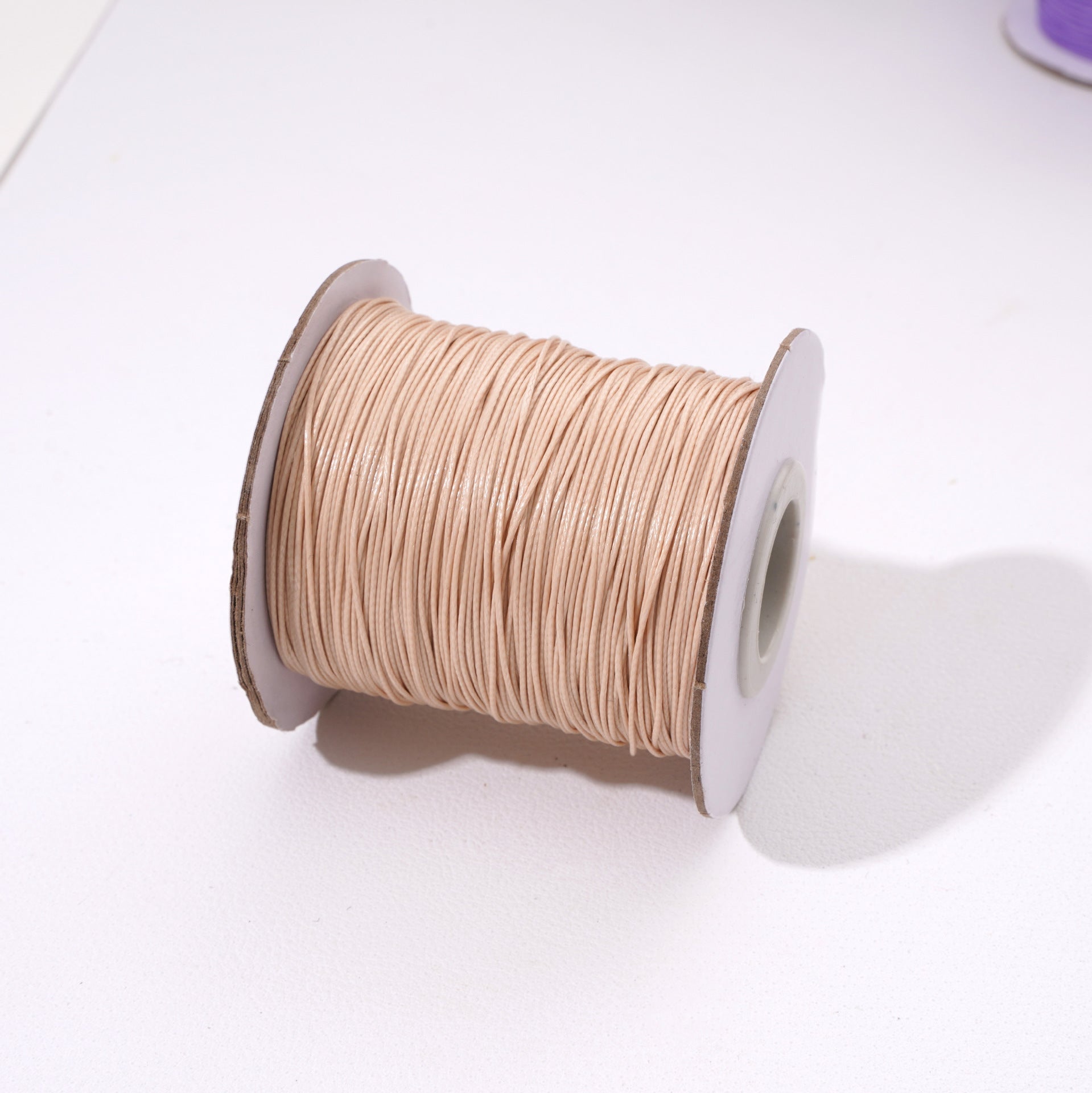 Round Waxed Cord for Leather Braiding and Bag Charm Making - Babylon Leather - Babylon LeatherBabylon LeatherPP33-Camel-0.5mm\10m