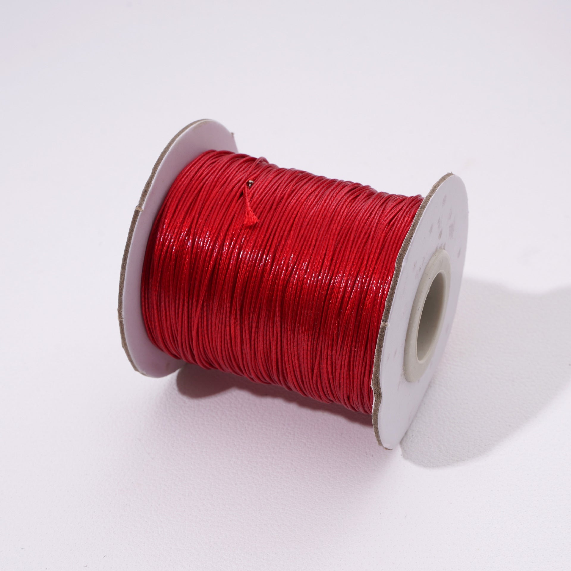 Round Waxed Cord for Leather Braiding and Bag Charm Making - Babylon Leather - Babylon LeatherBabylon LeatherPP33-Dark Red-0.5mm\10m