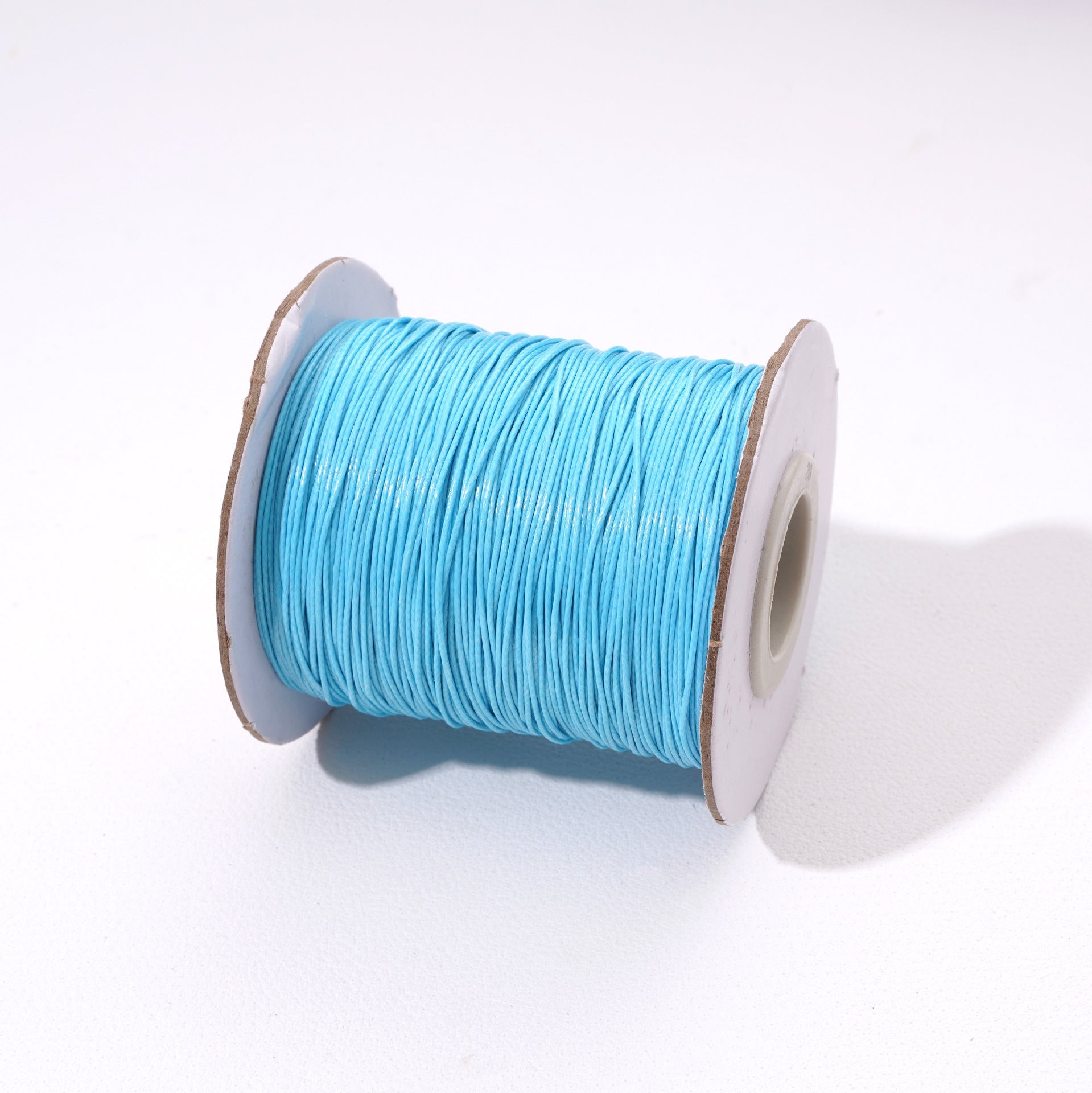 Round Waxed Cord for Leather Braiding and Bag Charm Making - Babylon Leather - Babylon LeatherBabylon LeatherPP33-Lake Blue-0.5mm\10m