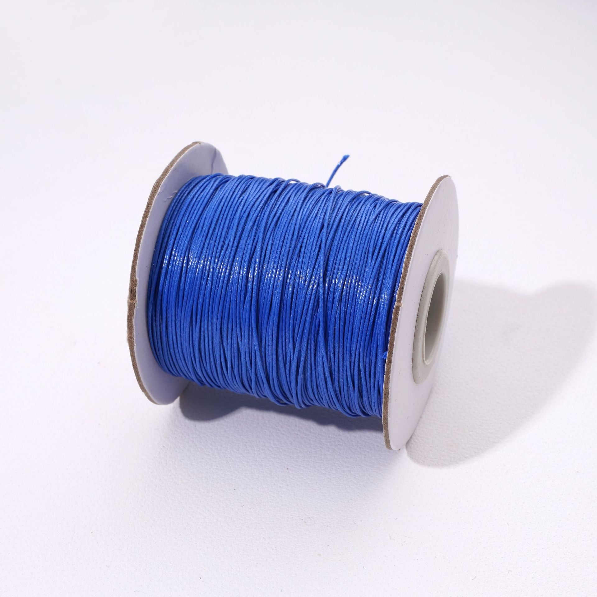 Round Waxed Cord for Leather Braiding and Bag Charm Making - Babylon Leather - Babylon LeatherBabylon LeatherPP33-Medium Blue-0.5mm\10m