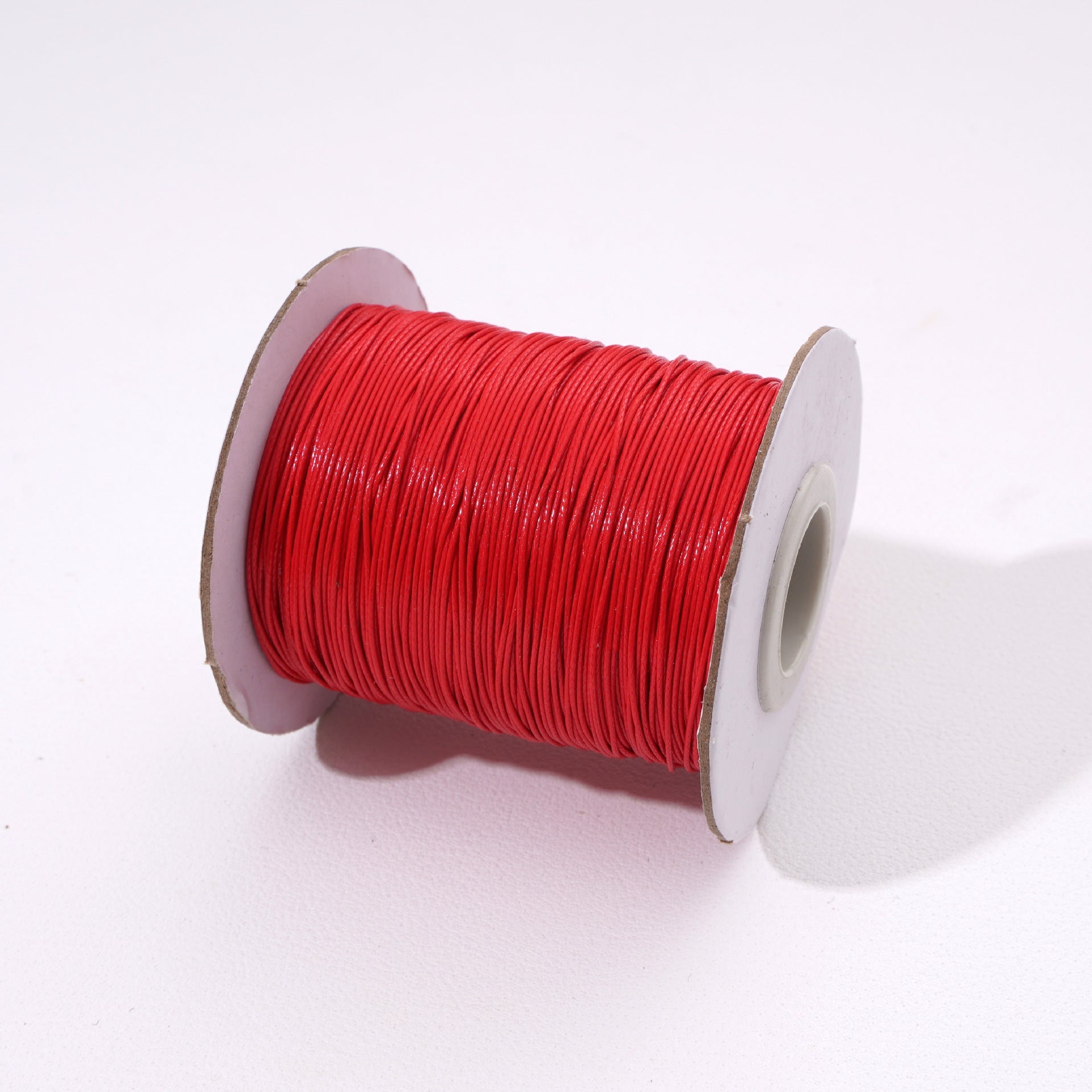 Round Waxed Cord for Leather Braiding and Bag Charm Making - Babylon Leather - Babylon LeatherBabylon LeatherPP33-Red-0.5mm\10m