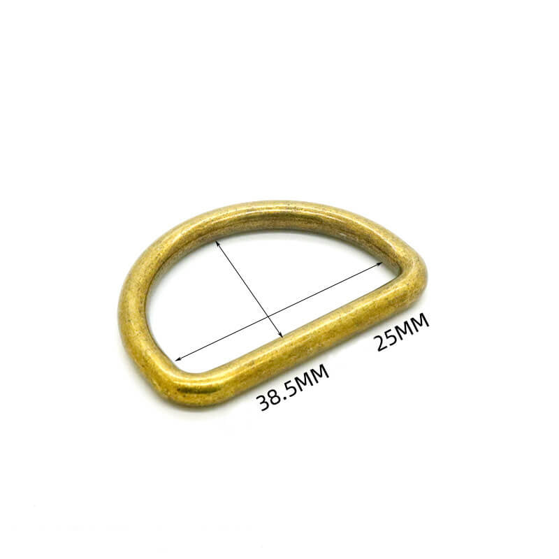Rounded D-Ring - Babylon Leather - Babylon LeatherBabylon LeatherJY20-Antique Brass-4.8mm-38.8*24.5mm