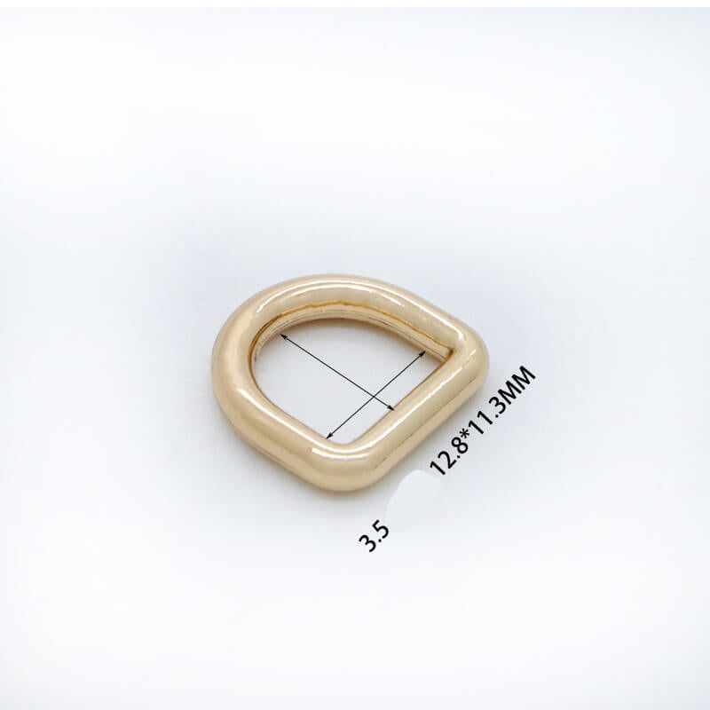Rounded D-Ring - Babylon Leather - Babylon LeatherBabylon LeatherJY20-Gold-3.5mm-12*11mm