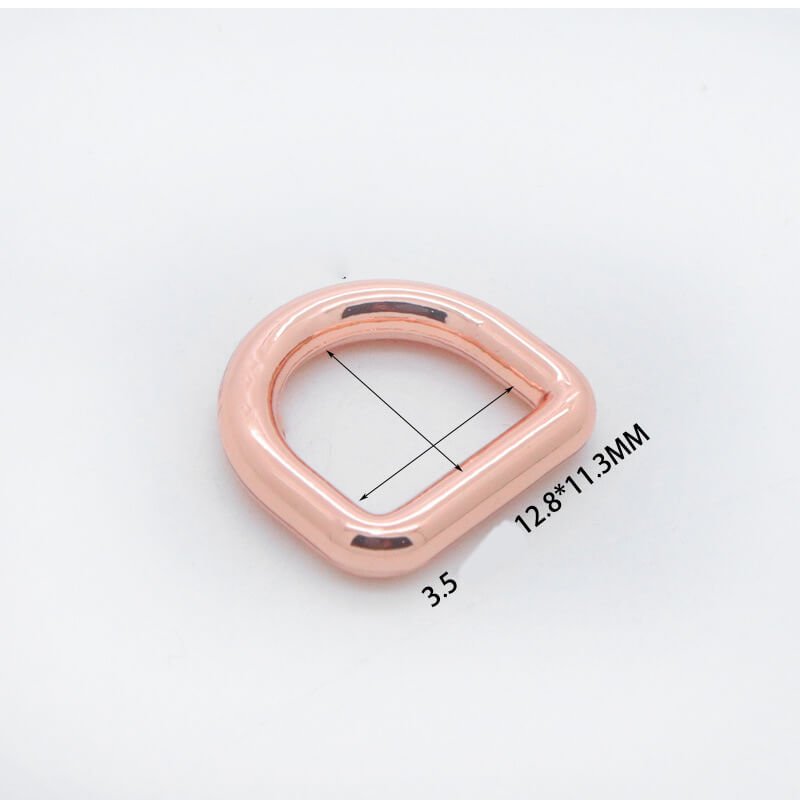 Rounded D-Ring - Babylon Leather - Babylon LeatherBabylon LeatherJY20-Rose Gold-3.5mm-12*11mm