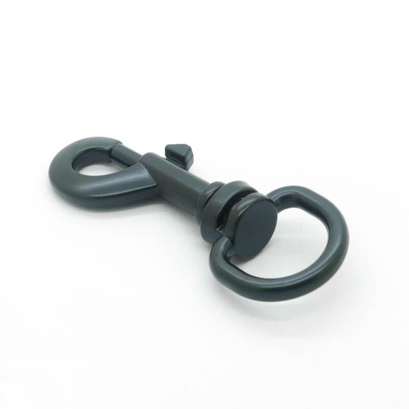 Rounded Swivel Snap Hook - Babylon Leather - Babylon LeatherBabylon LeatherJY13-Black-14.5mm