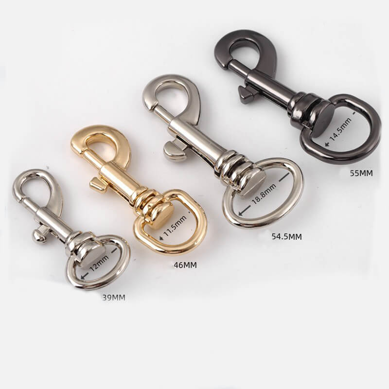 Rounded Swivel Snap Hook - Babylon Leather - Babylon LeatherBabylon LeatherJY13-Gold-11.5mm