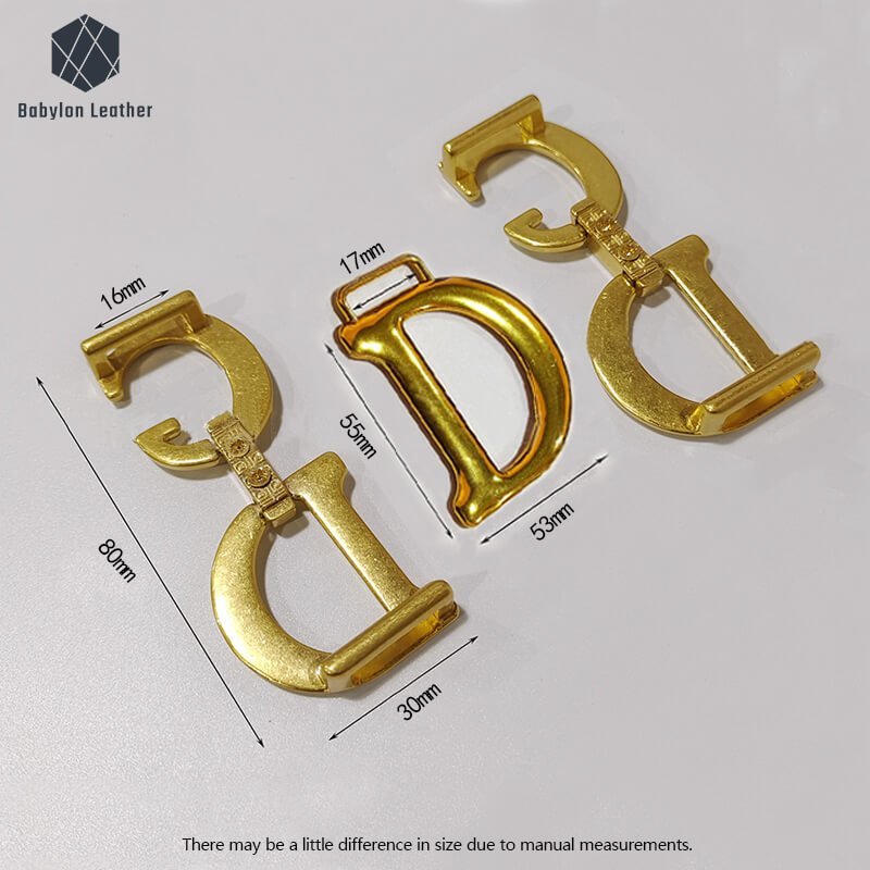 Saddle Bag Hardware Set Gilded - Babylon leather - Babylon LeatherBabylon LeatherHS01 - Large