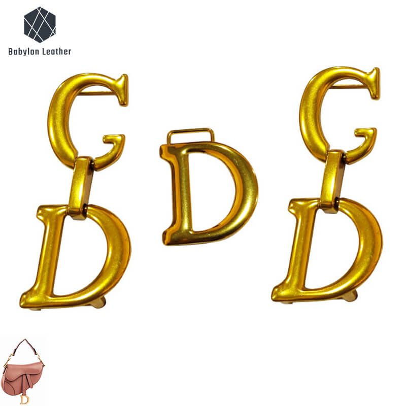 Saddle Bag Hardware Set Gilded - Babylon leather - Babylon LeatherBabylon LeatherHS01 - Large