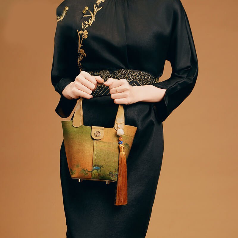 Serene Horizon Silk Picotin Bag – Babylon Leather - Babylon LeatherBabylon LeatherTX220-Yellow