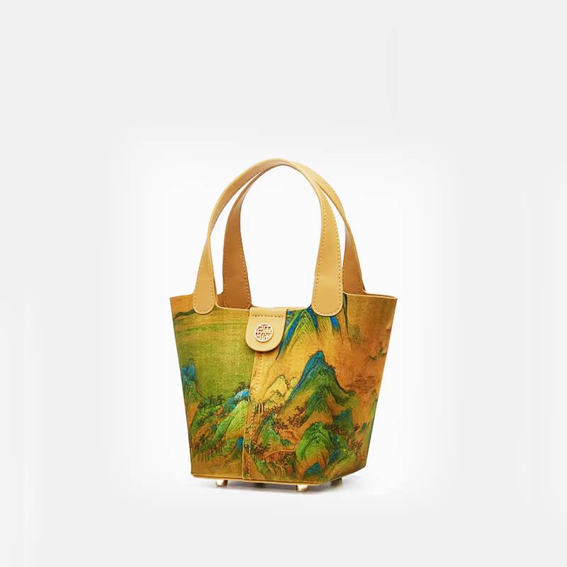 Serene Horizon Silk Picotin Bag – Babylon Leather - Babylon LeatherBabylon LeatherTX220-Yellow