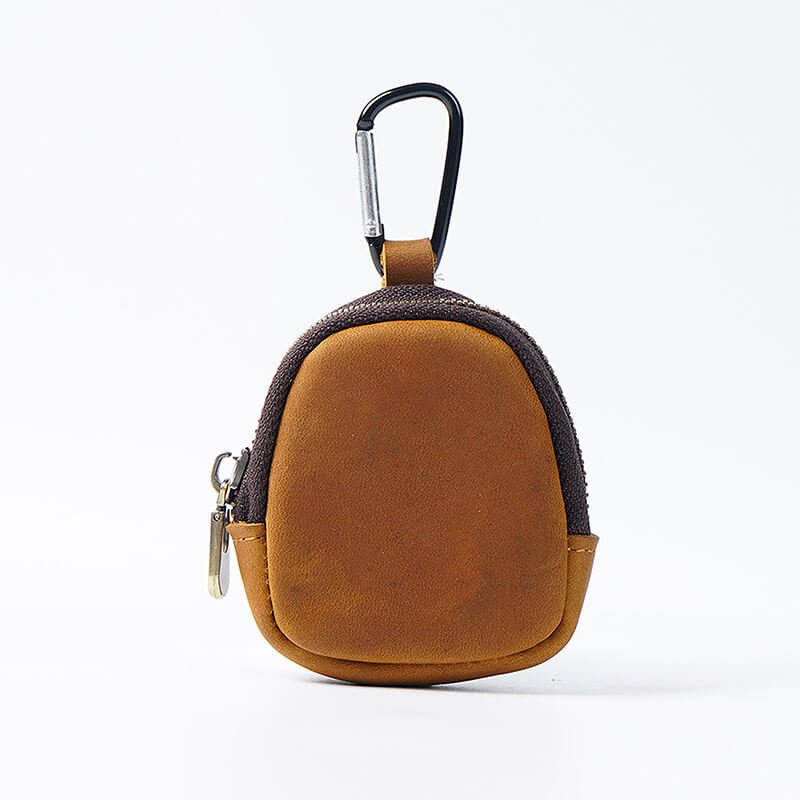 Shell-Shape Zip Coin Purse – Babylon Leather - Babylon LeatherBabylon LeatherAN67-Brown