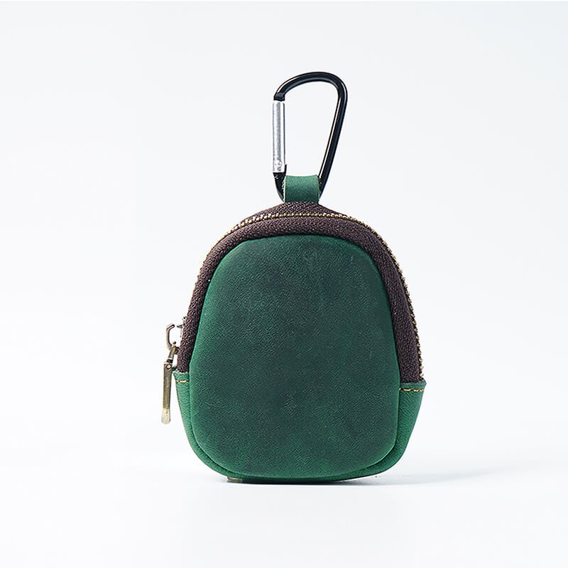Shell-Shape Zip Coin Purse – Babylon Leather - Babylon LeatherBabylon LeatherAN67-Dark Green