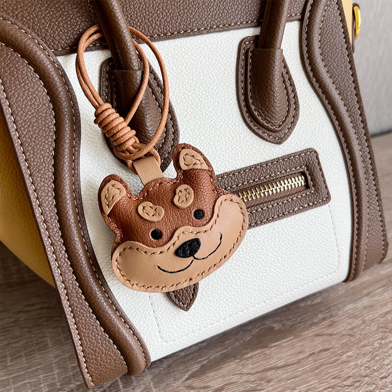 Shiba Inu Leather Keychain DIY Kit – Babylon Leather - Babylon LeatherBabylon LeatherSG36-Brown