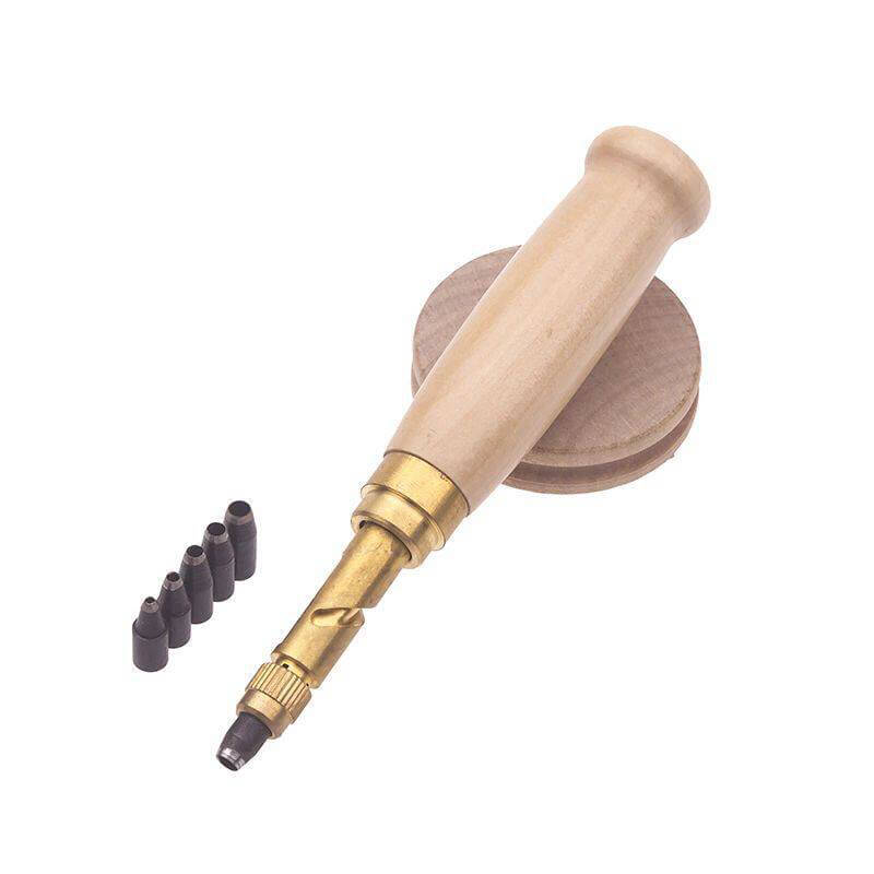 Silent Auto Punch with Replaceable Heads for Leathercraft