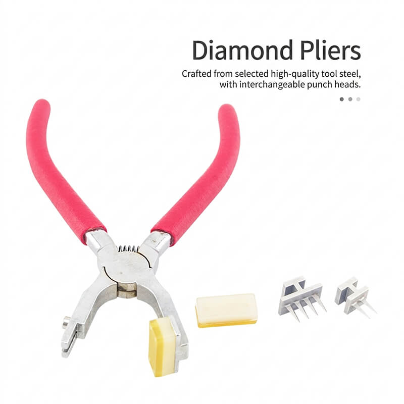 Silent Diamond Pricking Iron Plier S2 Tool Steel Upgraded – Babylon Leather - Babylon LeatherBabylon LeatherXH22-2 Prong + 4 Prong