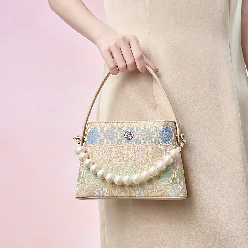 Silent Light Leather and Silk Handbag – Babylon Leather - Babylon LeatherBabylon LeatherTX158-White