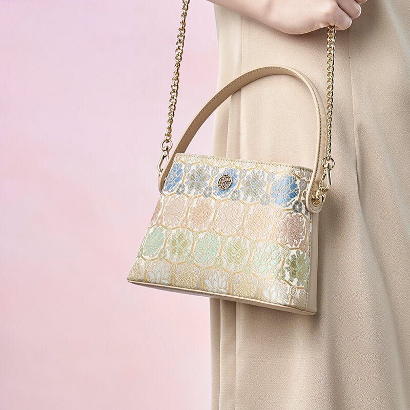 Silent Light Leather and Silk Handbag – Babylon Leather - Babylon LeatherBabylon LeatherTX158-White