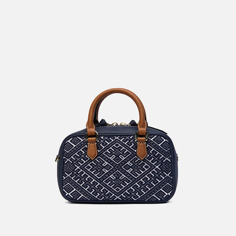 Silent Strength Silk & Leather Handbag – Babylon Leather - Babylon LeatherBabylon LeatherTX094-Blue