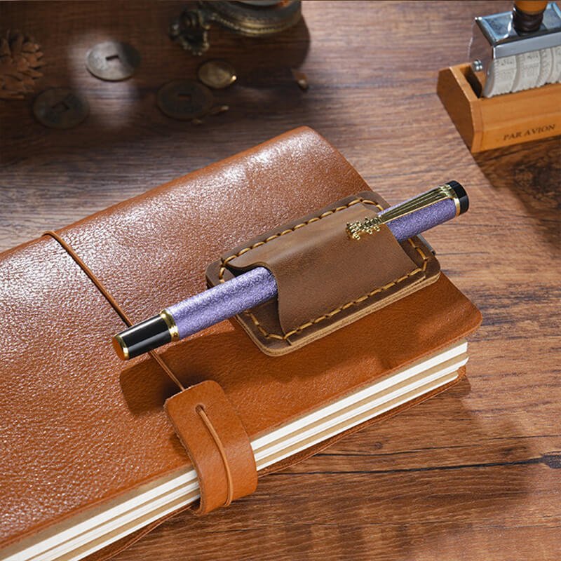 Single Pen Loop Traveler's Notebook – Babylon Leather - Babylon LeatherBabylon LeatherAN02-Brown