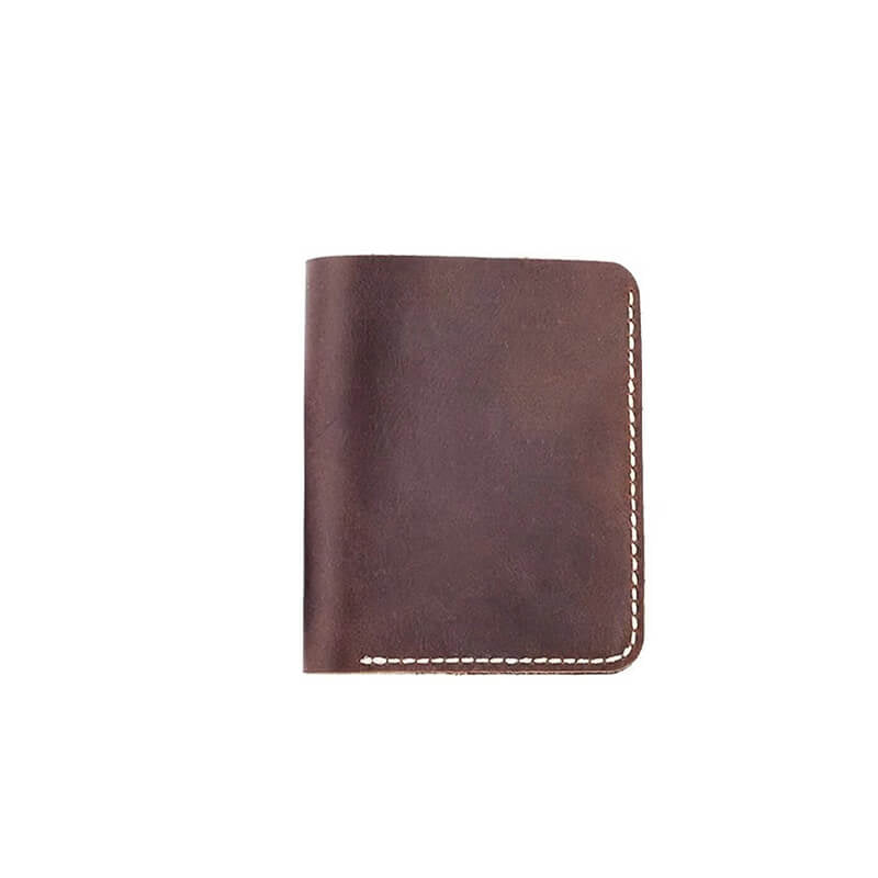 Slim Vertical Wallet Crazy Horse Leather DIY Kit – Babylon Leather - Babylon LeatherBabylon LeatherCY37-Brown-Card Slot
