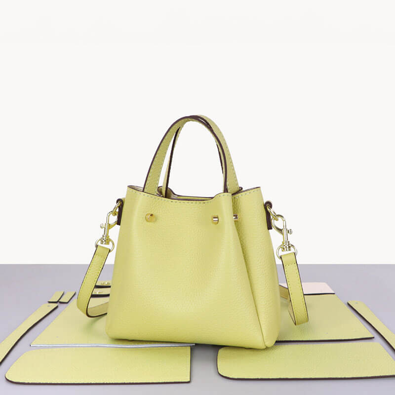 Small Bucket Tote Bag DIY Kit – Babylon Leather - Babylon LeatherBabylon LeatherSY63 - White - Color - Matched